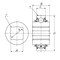 Ntn DC212TTR2, Square Bore Ball Bearing 175 In Id X 43307 In Od X 2 In W Double Sealed DC212TTR2 - alternate 2